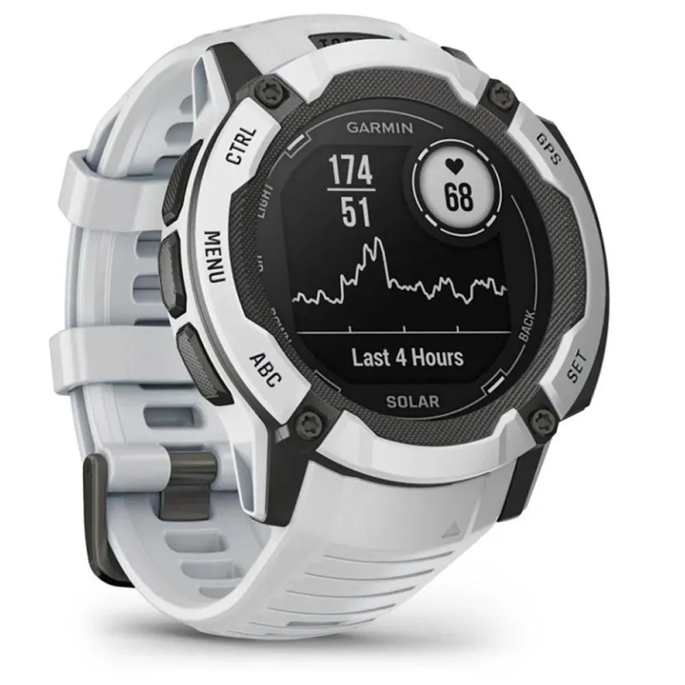 Garmin Instinct 2X Solar Rugged GPS Smartwatch Whitestone with 2 Year Warranty