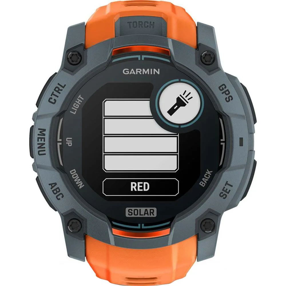 Garmin Instinct 3 - 50 mm GPS Smartwatch SOLAR Twilight   Charging Dock Bundle