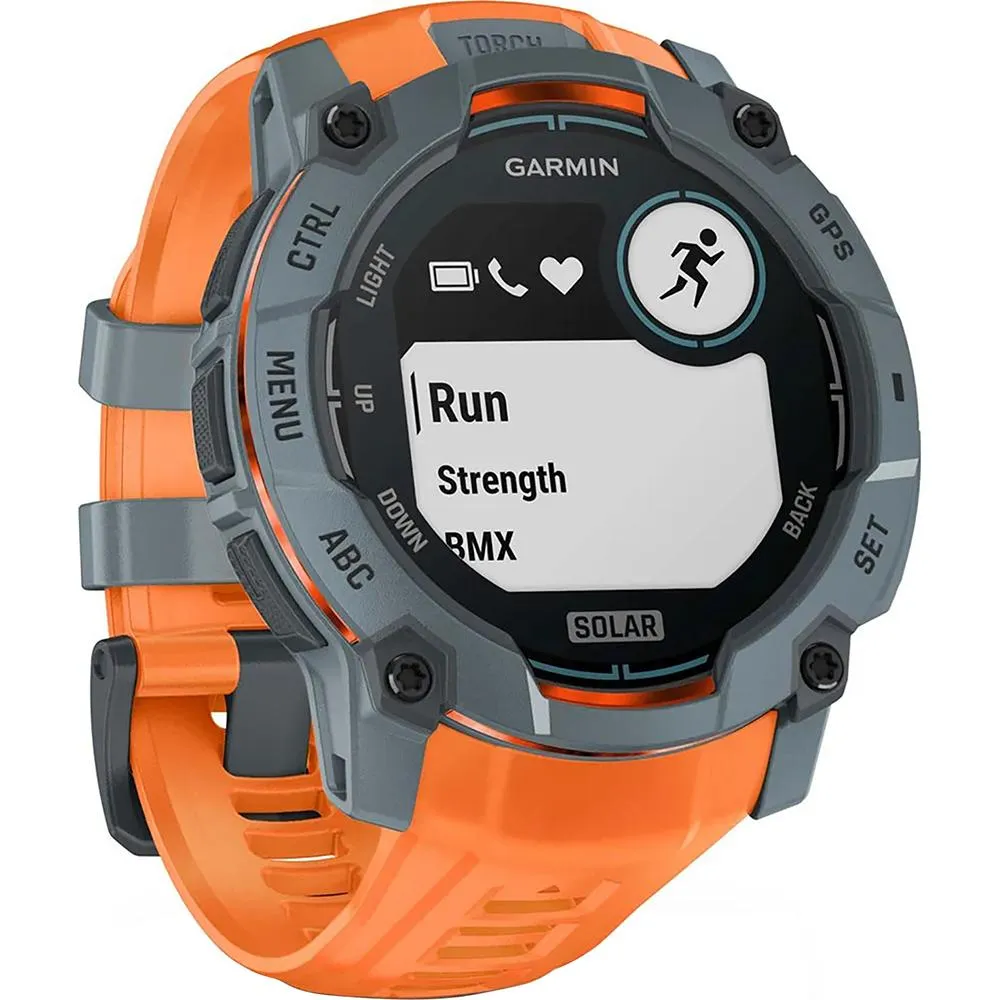 Garmin Instinct 3 - 50 mm GPS Smartwatch SOLAR Twilight   Charging Dock Bundle