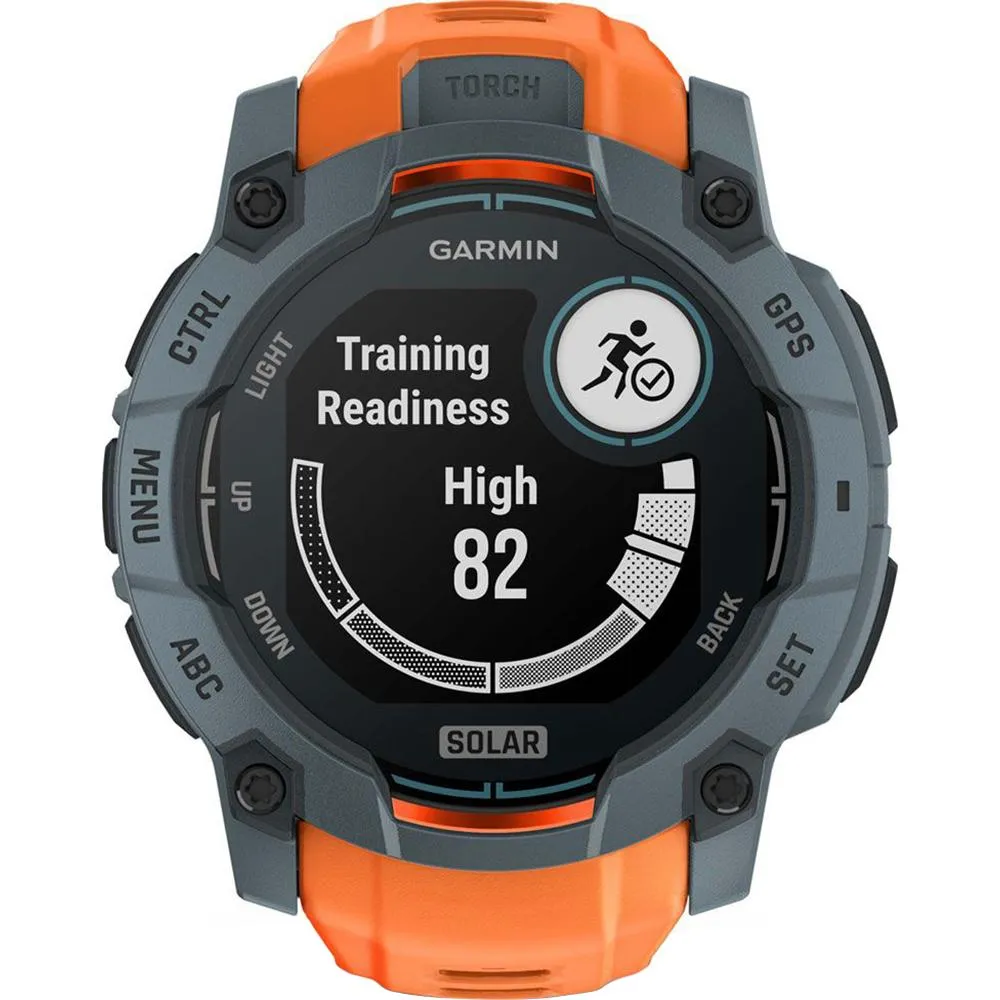 Garmin Instinct 3 - 50 mm GPS Smartwatch SOLAR Twilight   Charging Dock Bundle