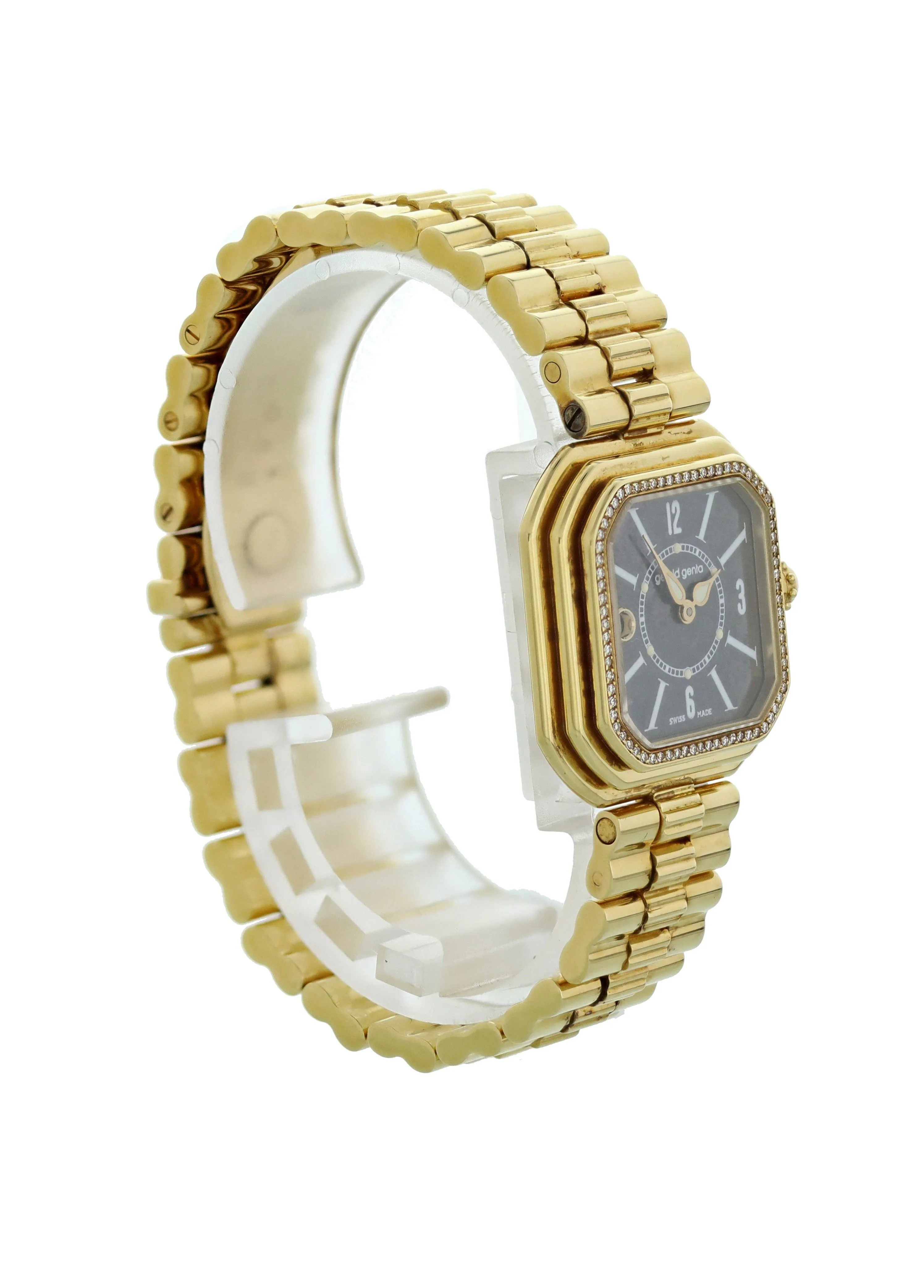 Gerald Genta G3591.7 18k Yellow Gold Diamond Ladies Watch