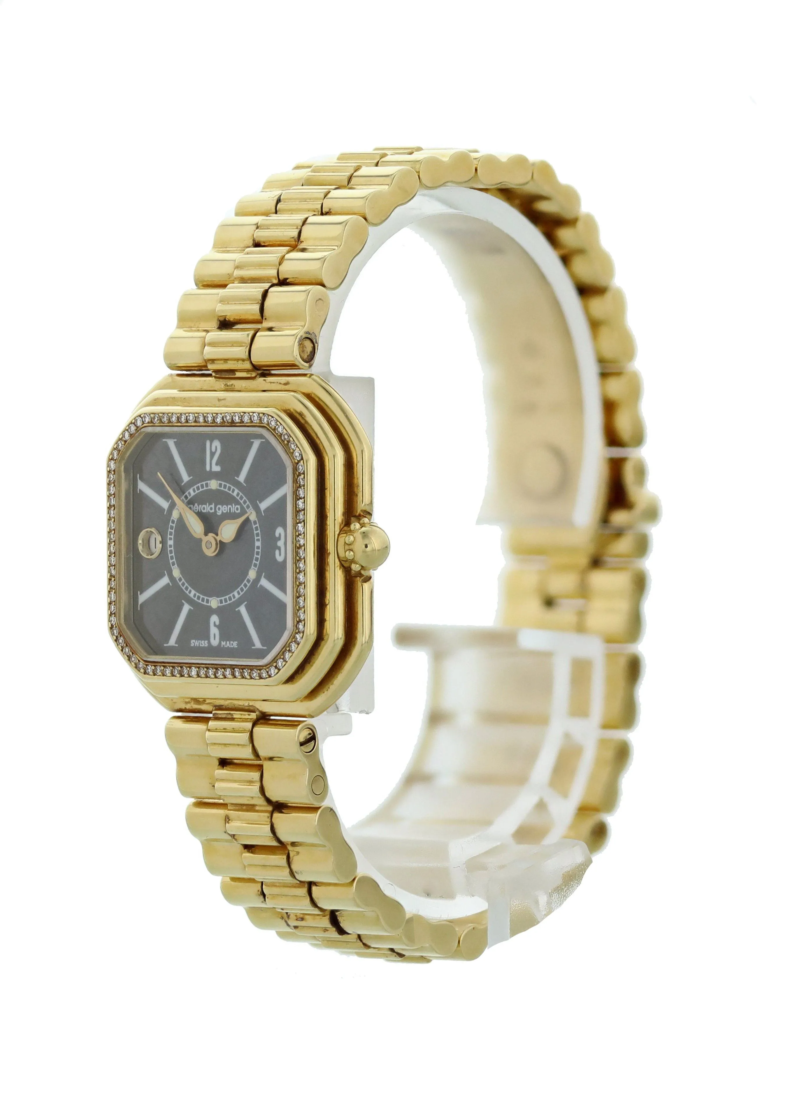 Gerald Genta G3591.7 18k Yellow Gold Diamond Ladies Watch