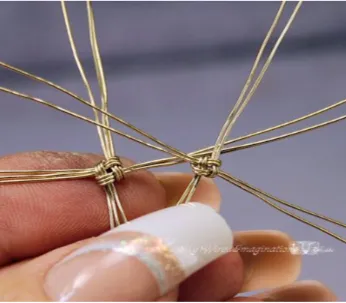 Girl Scout Knot in Wire, Jewelry Component Tutorial