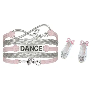 Girls Pink Infinity Dance Jewelry Set