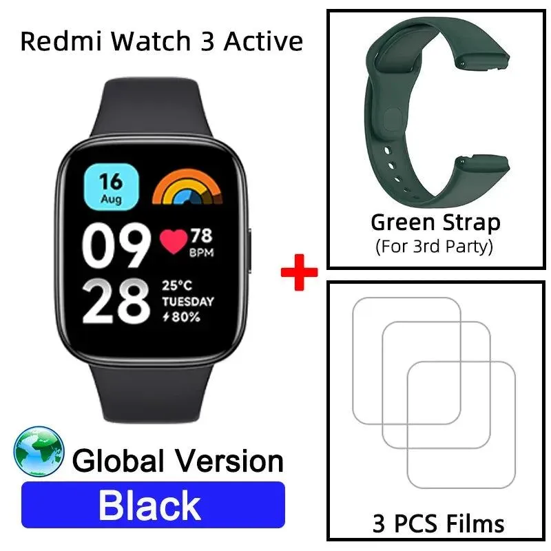 Global Version Xiaomi Redmi Watch 3 Active 1.83" Display 5ATM Waterproof Bluetooth Phone Call 100  Sport Modes New Arrivals