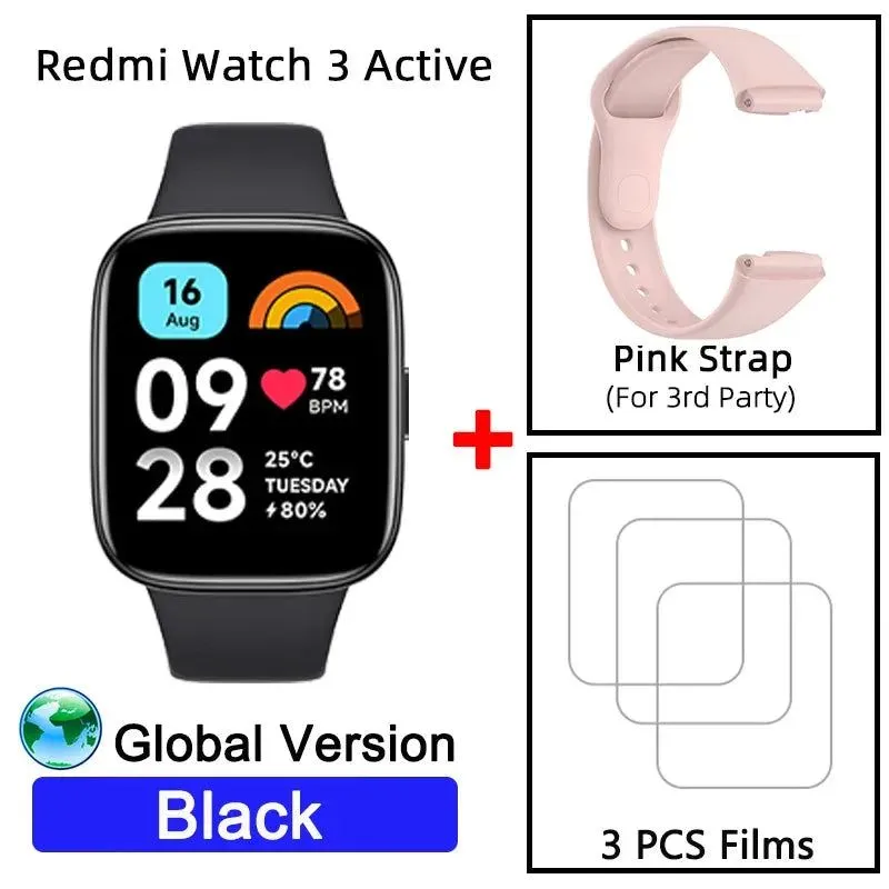 Global Version Xiaomi Redmi Watch 3 Active 1.83" Display 5ATM Waterproof Bluetooth Phone Call 100  Sport Modes New Arrivals
