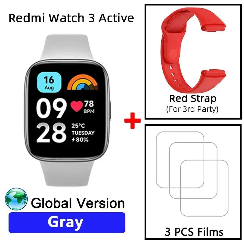 Global Version Xiaomi Redmi Watch 3 Active 1.83" Display 5ATM Waterproof Bluetooth Phone Call 100  Sport Modes New Arrivals