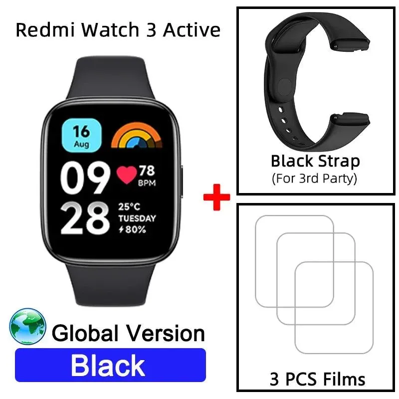Global Version Xiaomi Redmi Watch 3 Active 1.83" Display 5ATM Waterproof Bluetooth Phone Call 100  Sport Modes New Arrivals