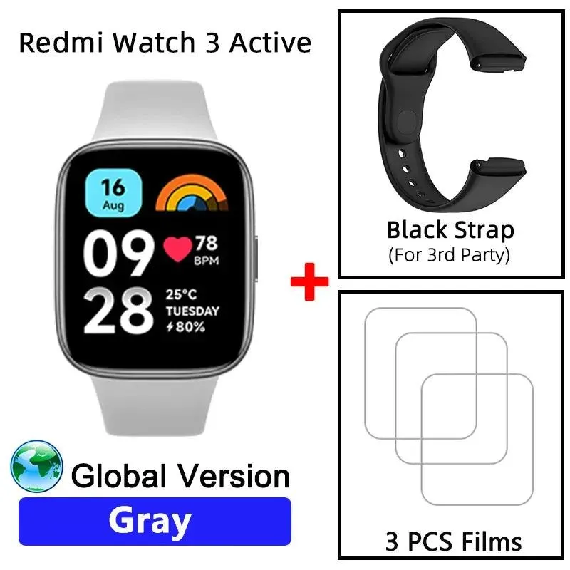 Global Version Xiaomi Redmi Watch 3 Active 1.83" Display 5ATM Waterproof Bluetooth Phone Call 100  Sport Modes New Arrivals