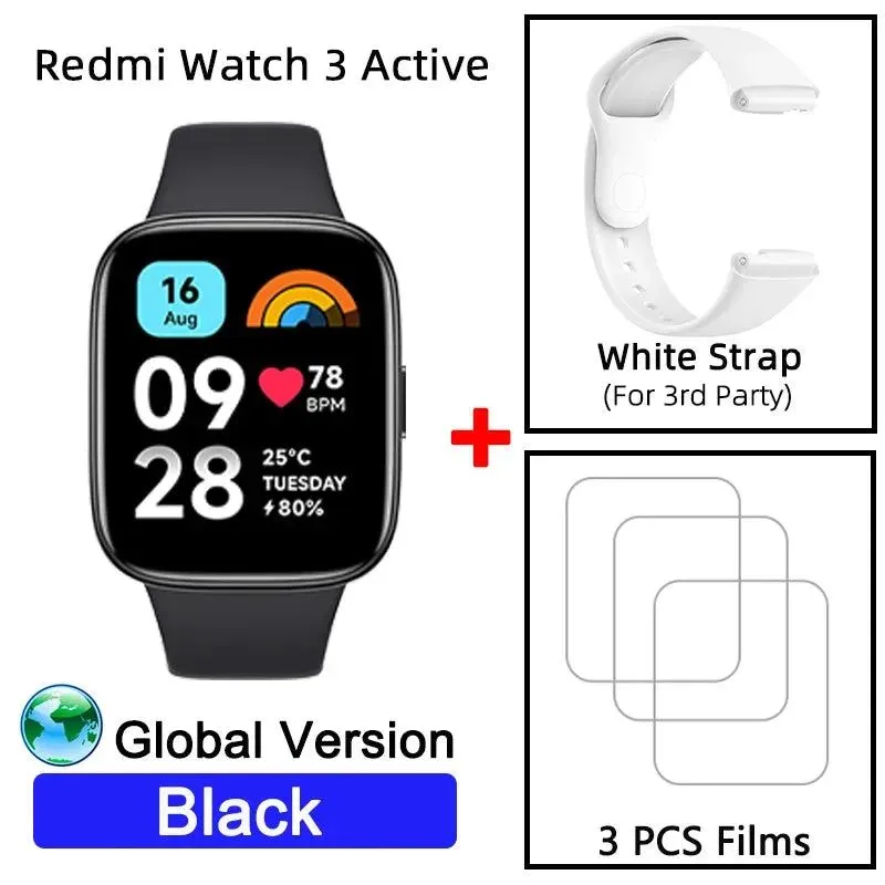 Global Version Xiaomi Redmi Watch 3 Active 1.83" Display 5ATM Waterproof Bluetooth Phone Call 100  Sport Modes New Arrivals