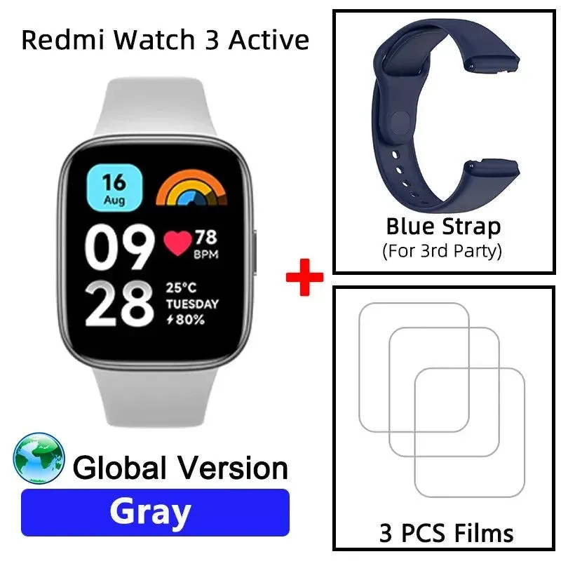 Global Version Xiaomi Redmi Watch 3 Active 1.83" Display 5ATM Waterproof Bluetooth Phone Call 100  Sport Modes New Arrivals