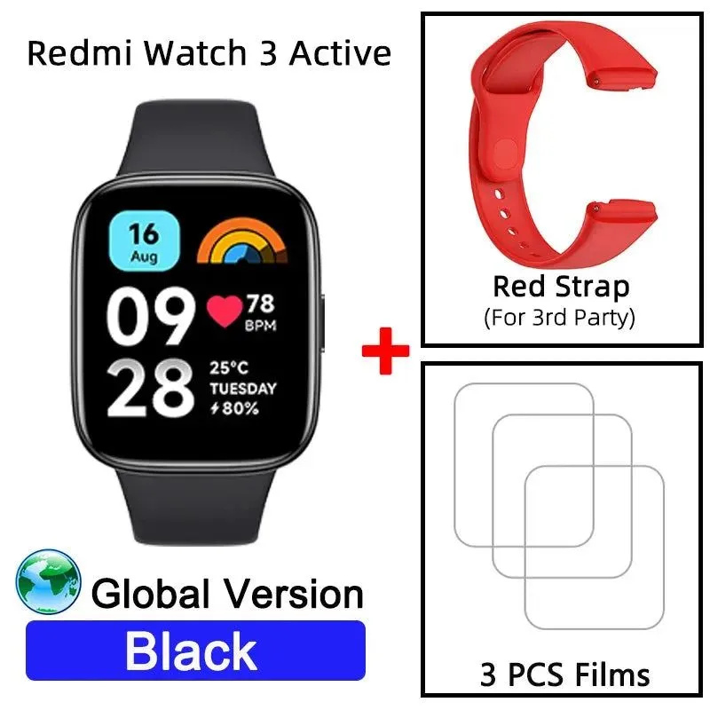 Global Version Xiaomi Redmi Watch 3 Active 1.83" Display 5ATM Waterproof Bluetooth Phone Call 100  Sport Modes New Arrivals