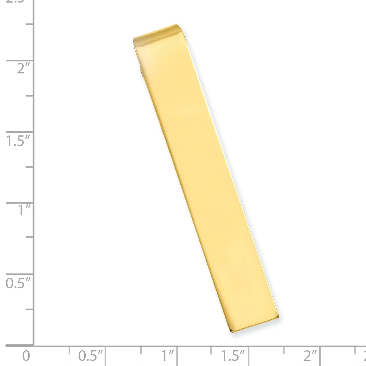 Gold Plated Polished Tie Bar