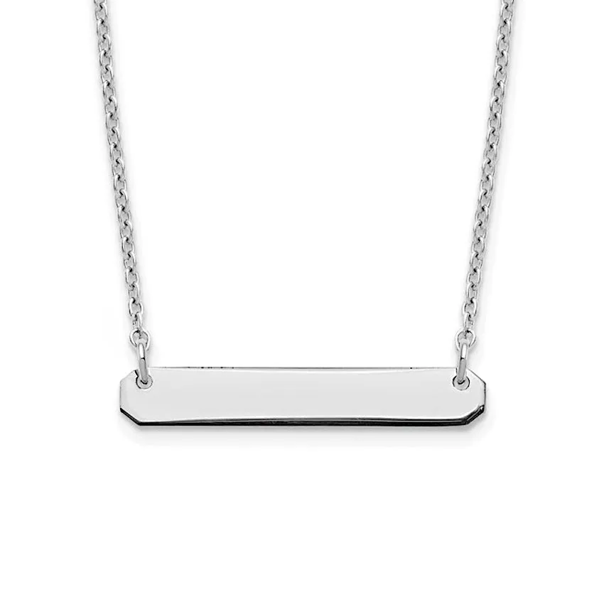 Gold Plated Small Bar Necklace