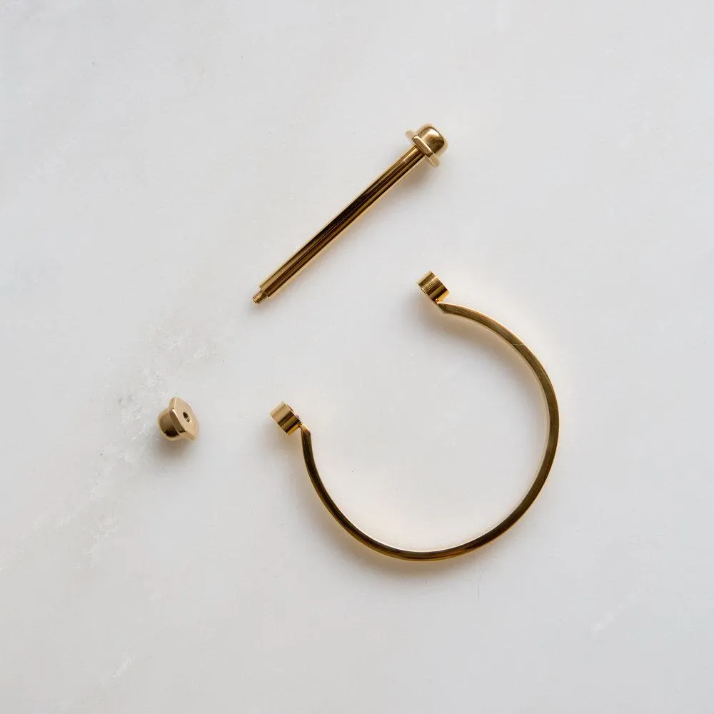 Gold Screw Bar Bracelet