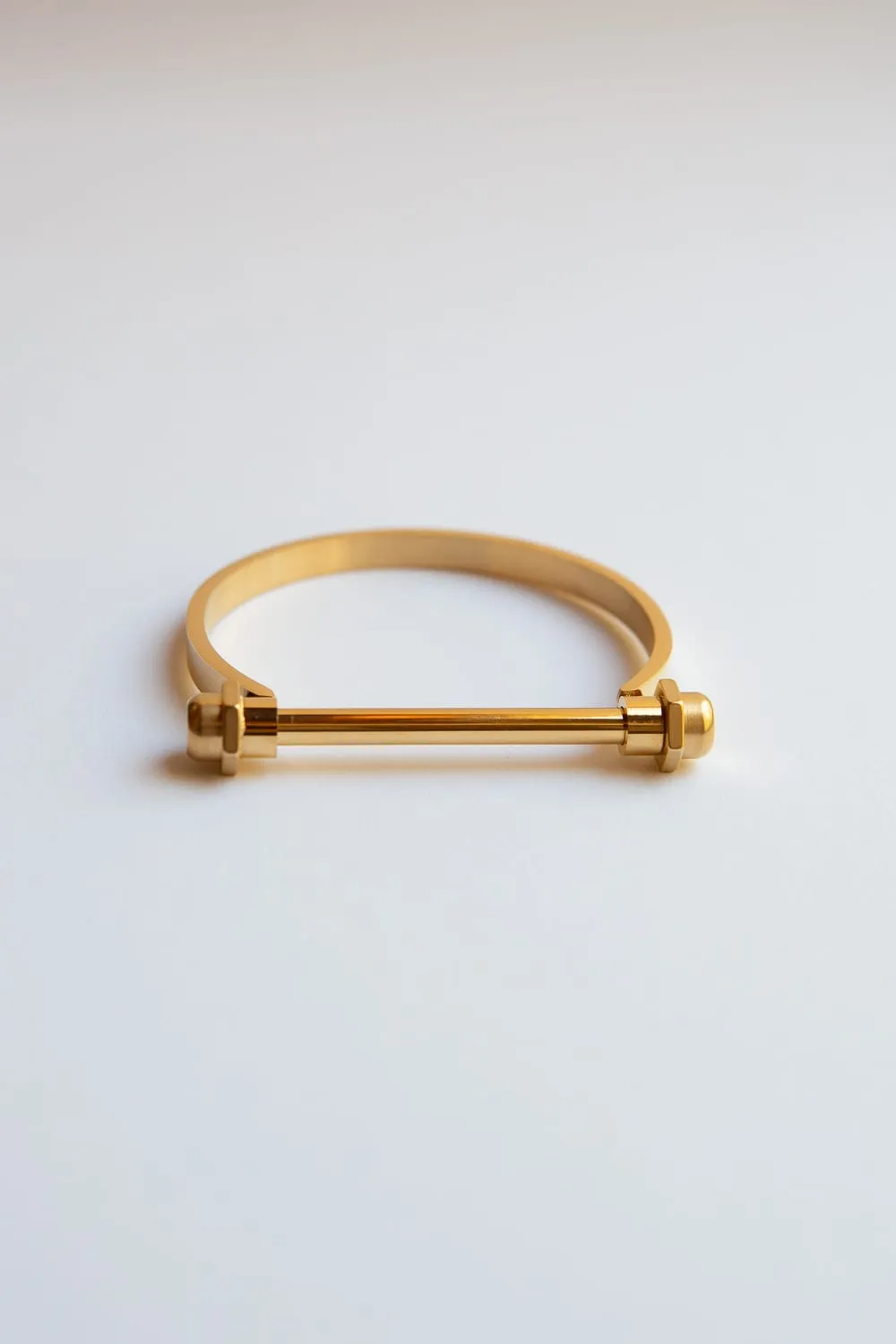 Gold Screw Bar Bracelet