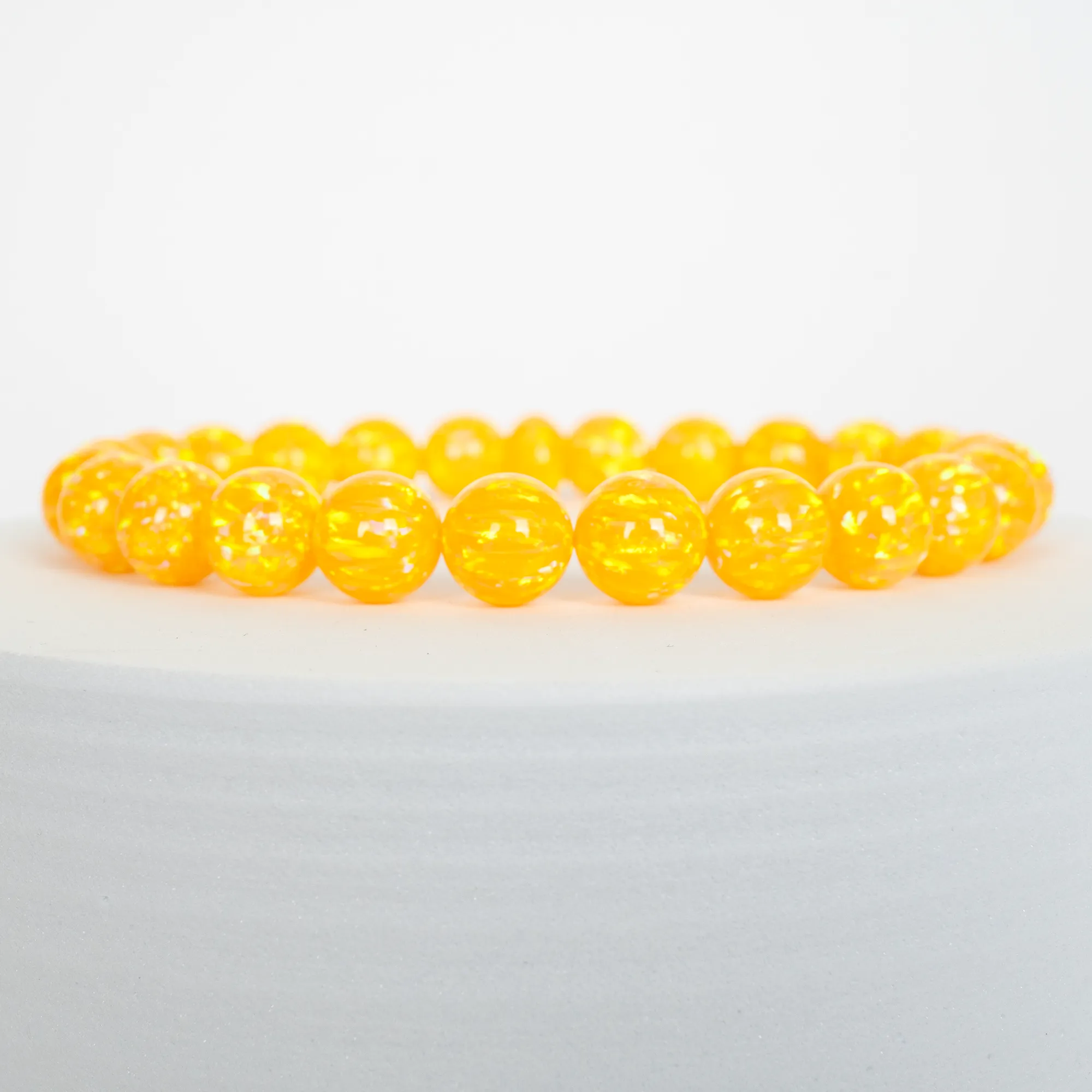 Golden Pineapple Opal Beaded Bracelet