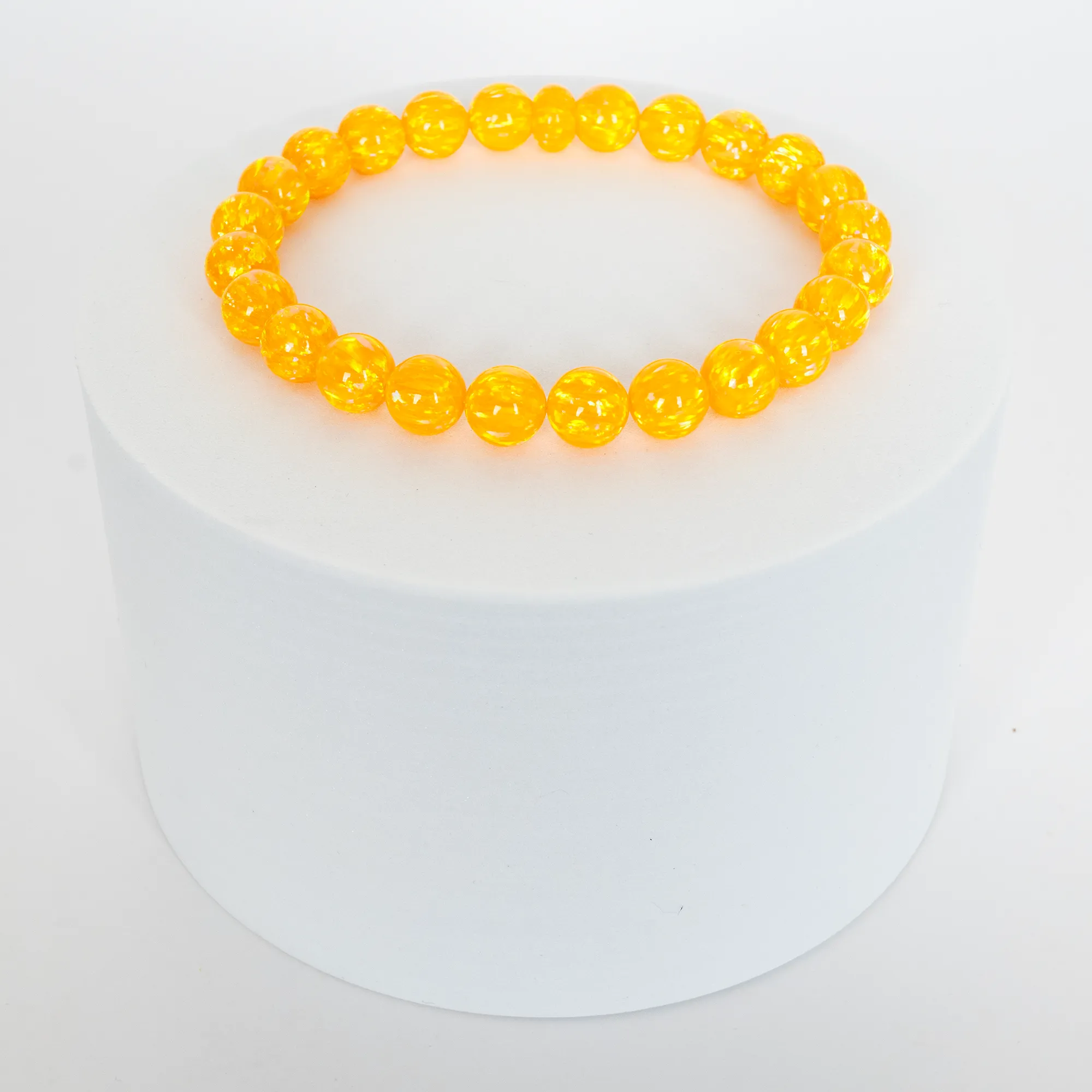 Golden Pineapple Opal Beaded Bracelet
