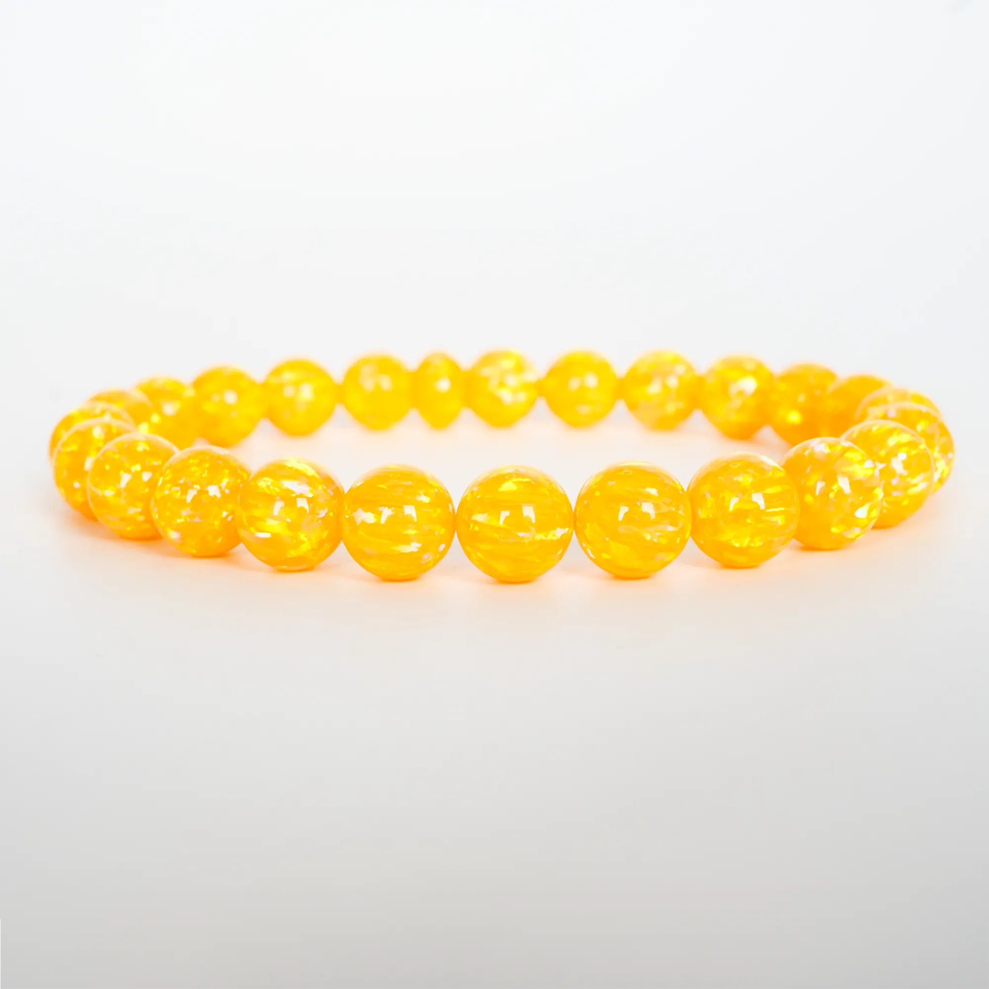 Golden Pineapple Opal Beaded Bracelet