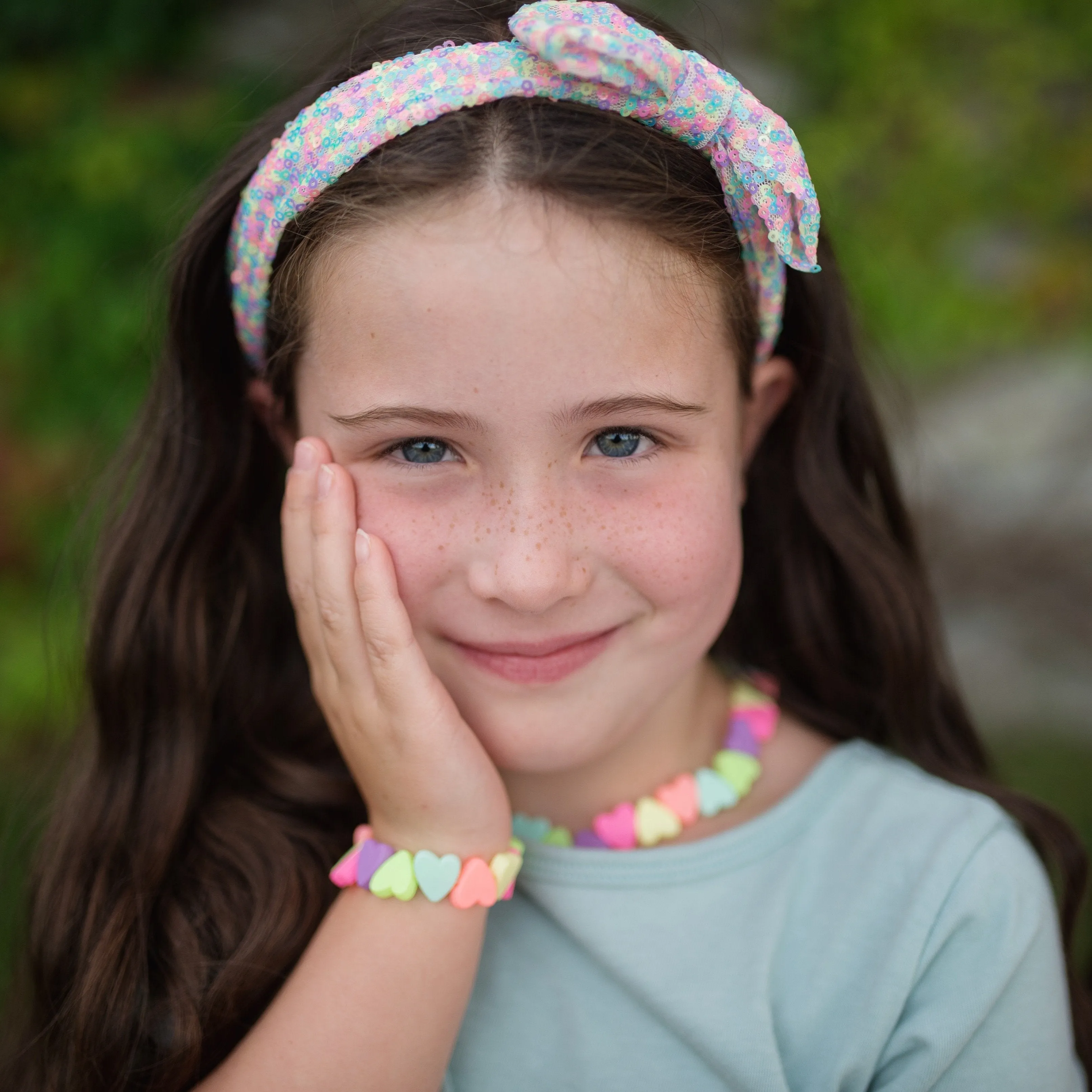 Great Pretenders Sweet Tart Heart Necklace & Bracelet Set