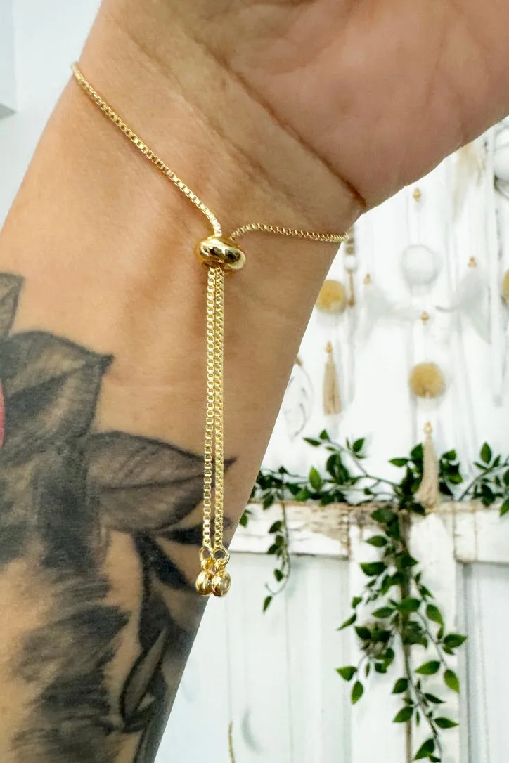 Green Aventurine Gold Plated Bracelet