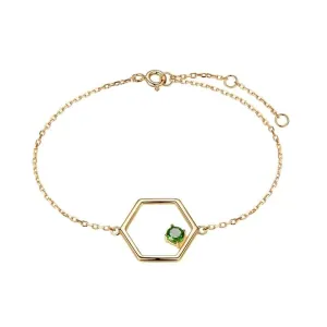 Green Cz 925 Sterling Silver Tennis Bracelet Jewelry