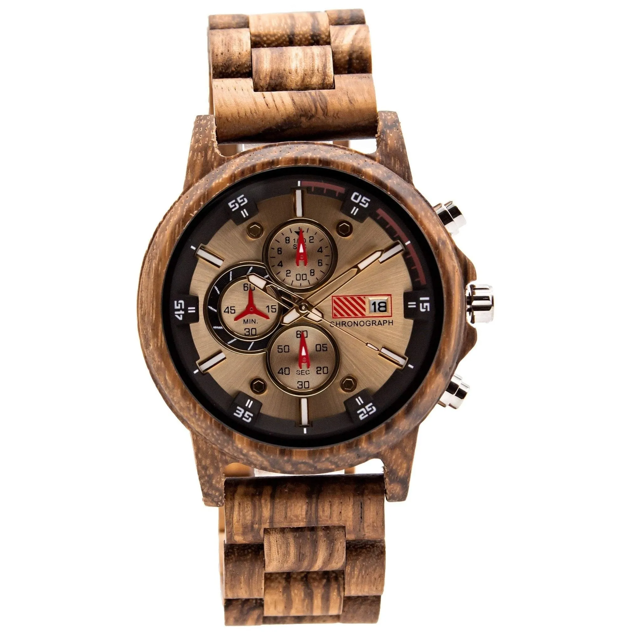 Groomsmen Set of 12 Wooden Watch Zebra | Multa