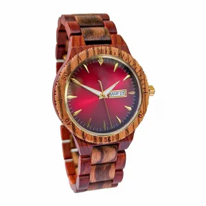 Groomsmen Set of 4 Wooden Watch Zebra | Justo