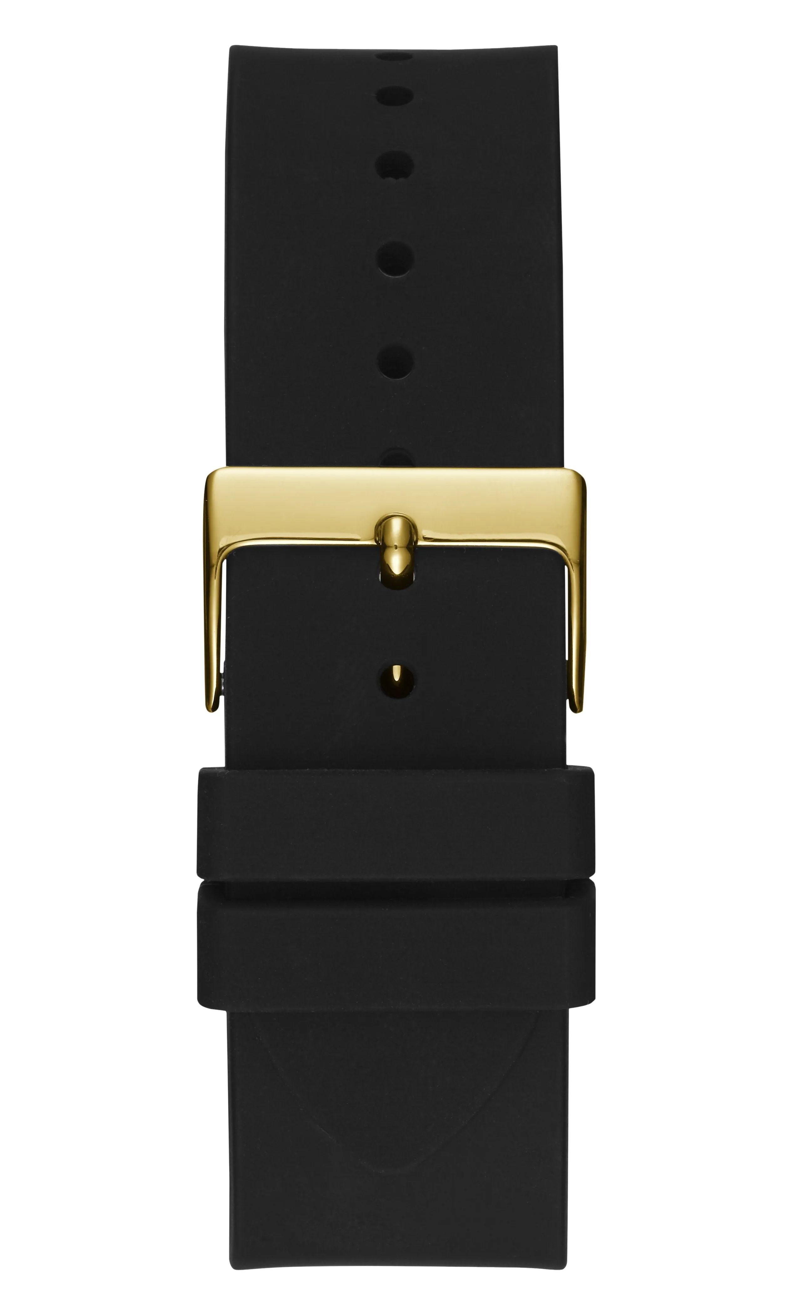 Guess Frontier Crystal Gold & Black Silicone Men's Watch W1132G1