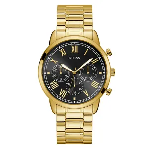 Guess Men's Watch Gold Tone Case Quartz
