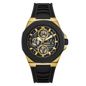 Guess Men's Watch Gold Tone Case Quartz