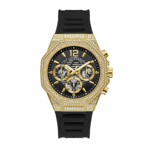 Guess Men's Watch Gold Tone Case Quartz