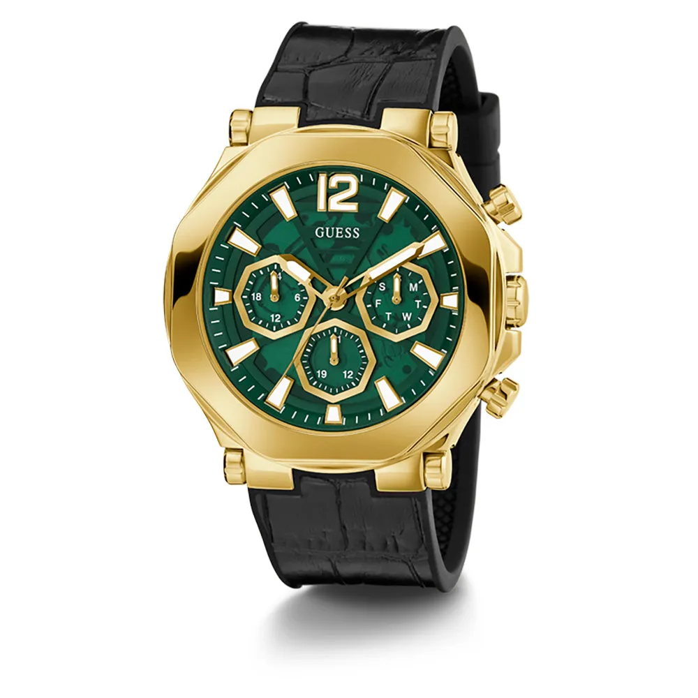 Guess Men's Watch Gold Tone Case Quartz