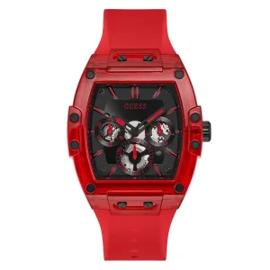 Guess Men's Watch Red Tone Case Quartz