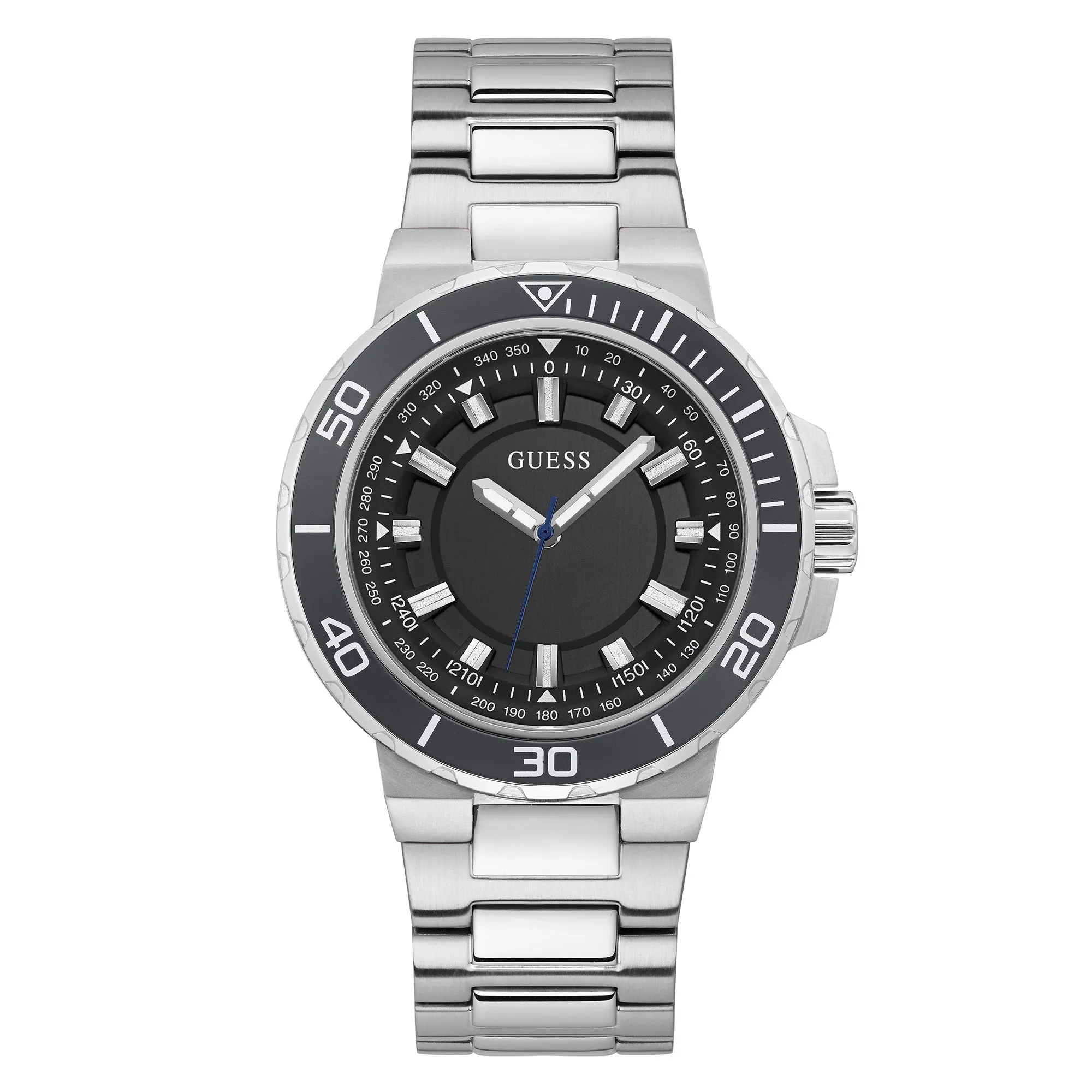 Guess Men's Watch Silver Tone Case Quartz