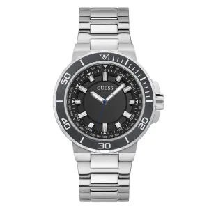 Guess Men's Watch Silver Tone Case Quartz