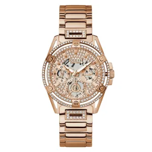 Guess Women's Watch Rose Gold Tone Case Quartz