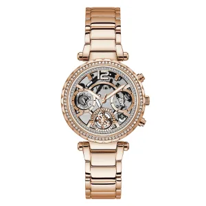 Guess Women's Watch Rose Gold Tone Case Quartz