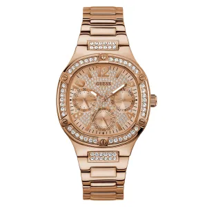 Guess Women's Watch Rose Gold Tone Case Quartz