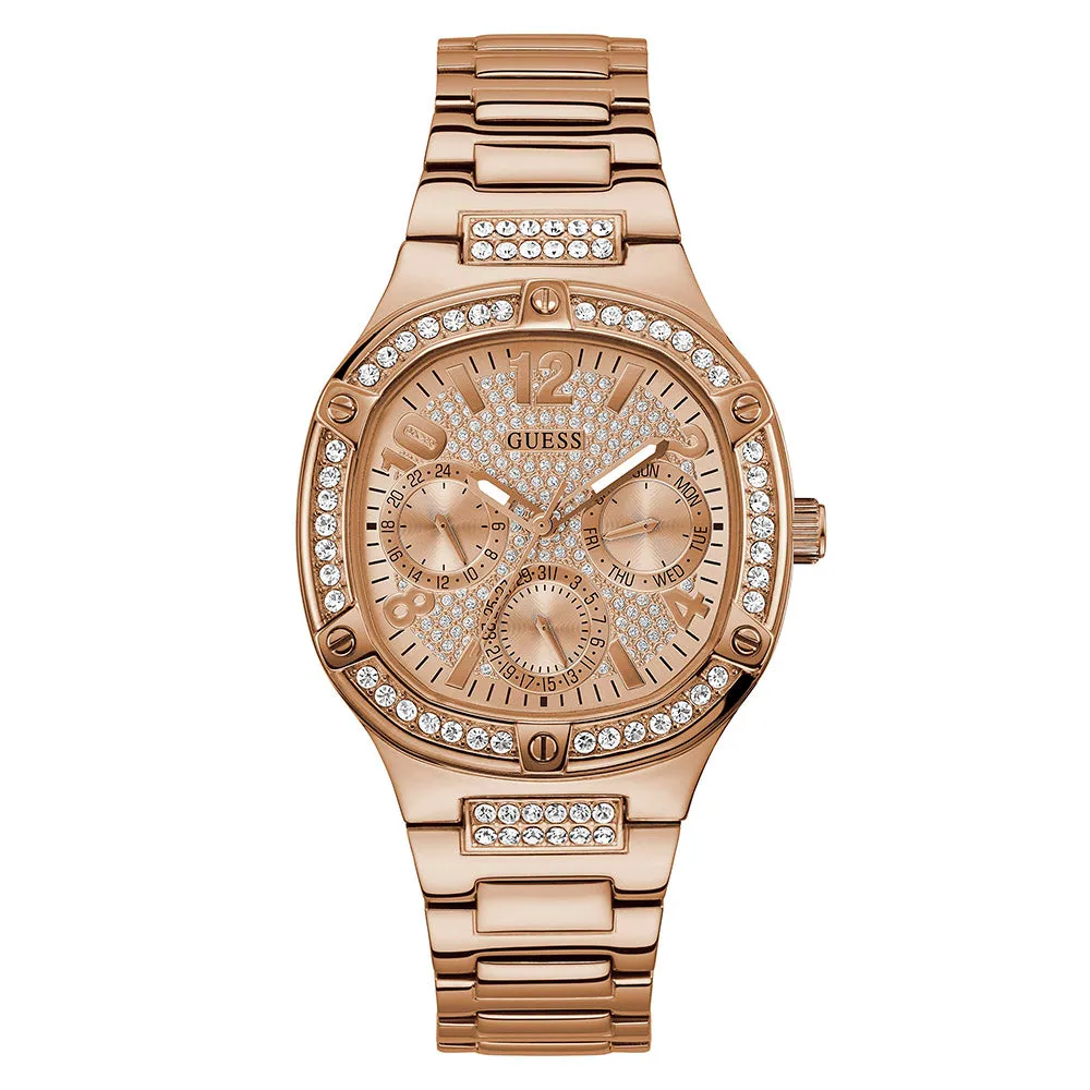Guess Women's Watch Rose Gold Tone Case Quartz