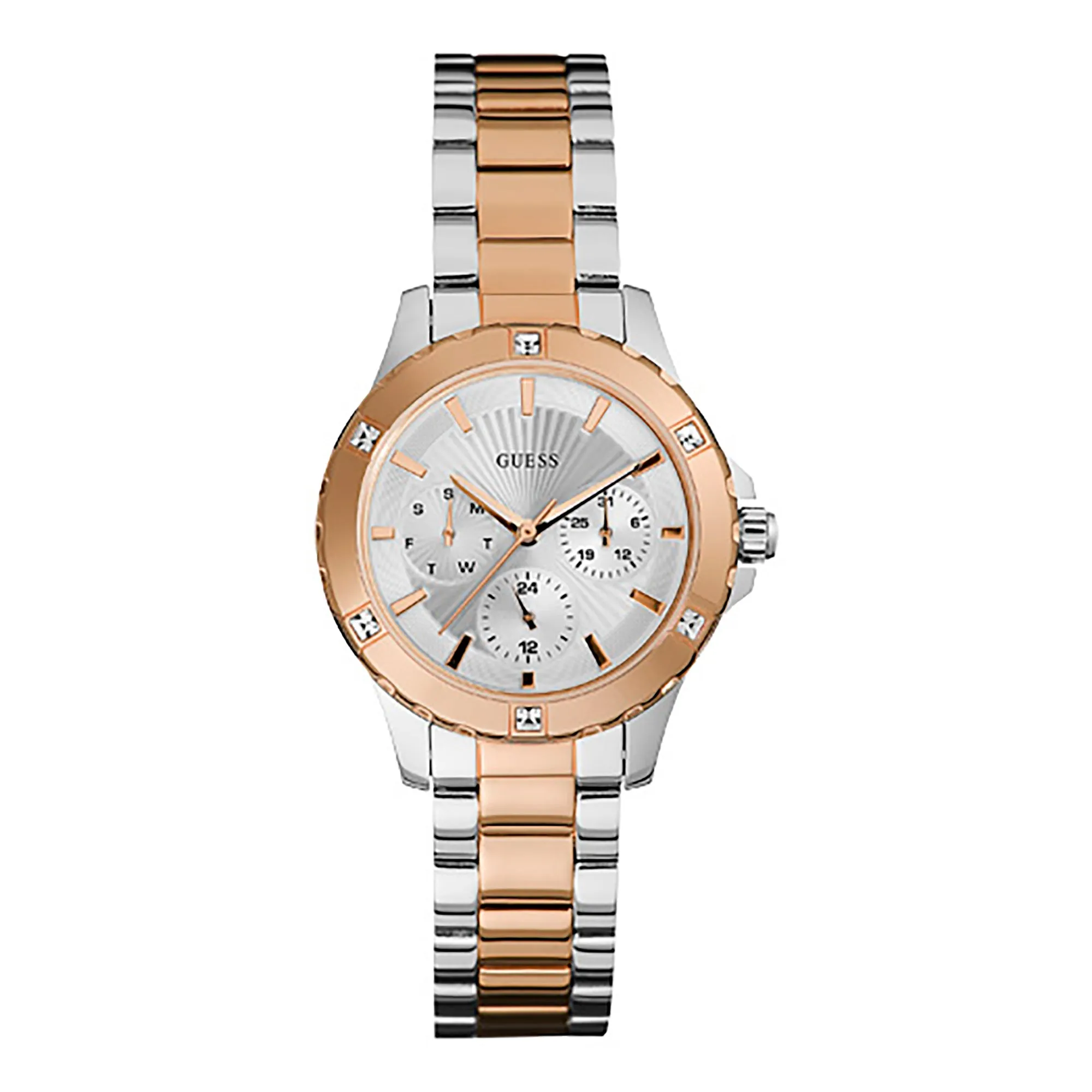 Guess Women's Watch Rose Gold Tone Case Quartz