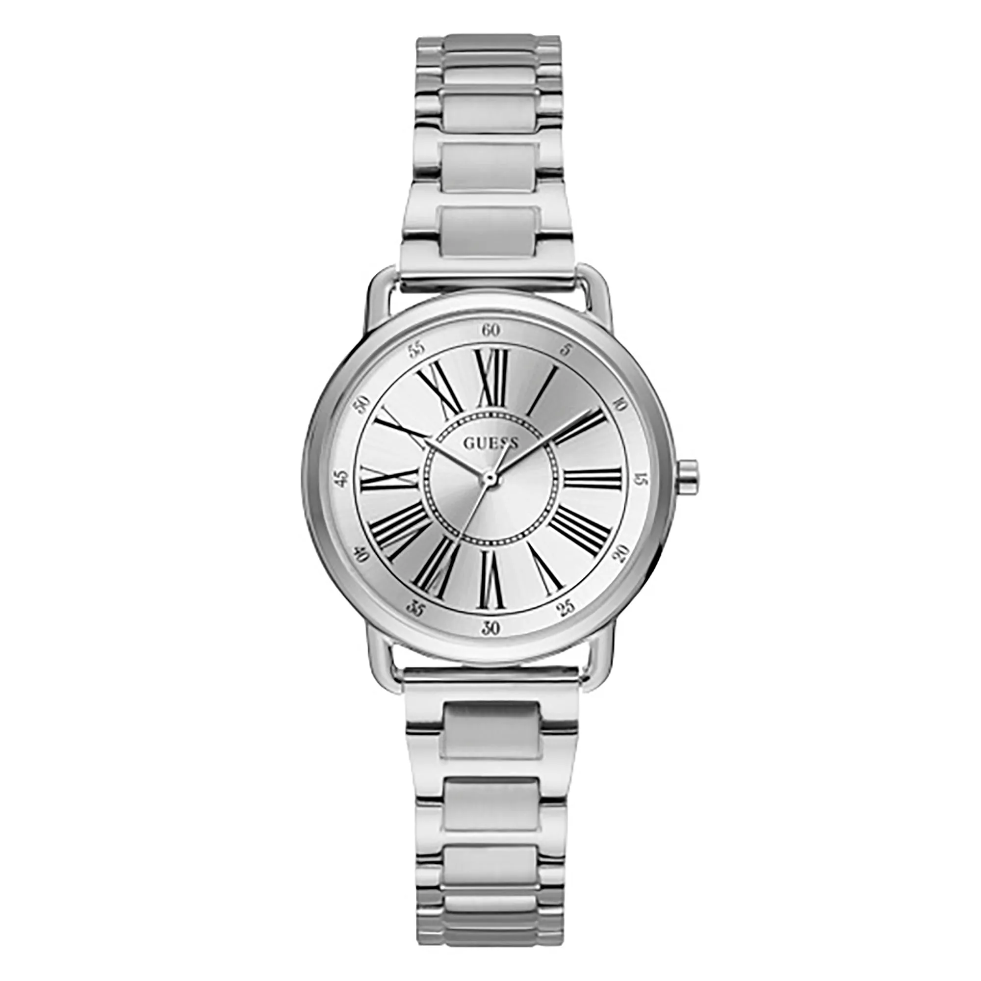Guess Women's Watch Silver Tone Case Quartz