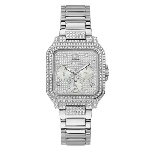 Guess Women's Watch Silver Tone Case Quartz