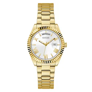 Guess Women's Watch Yellow Gold Tone Case Quartz