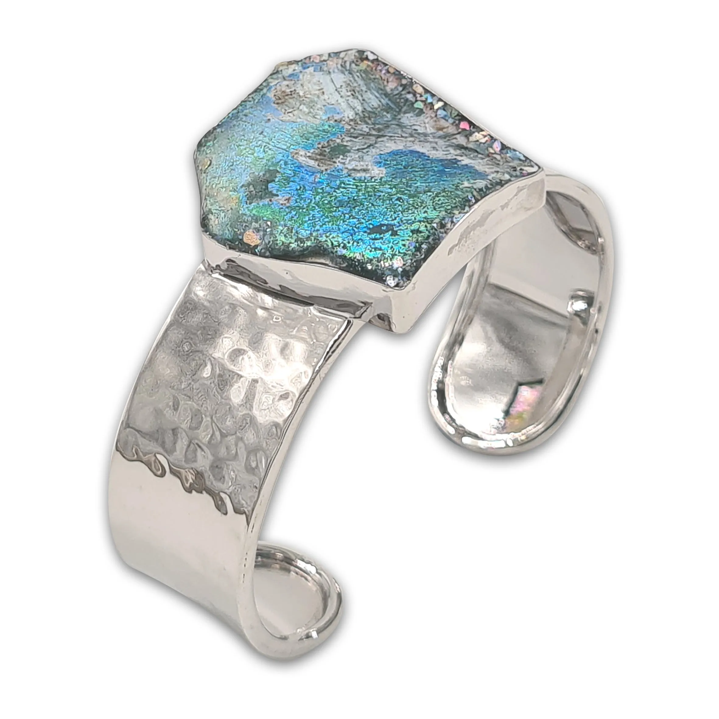 Hammerd silver Bracelet - Roman Glass 15