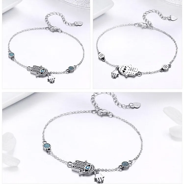 Hand of Fatima Bracelet and Studs Set