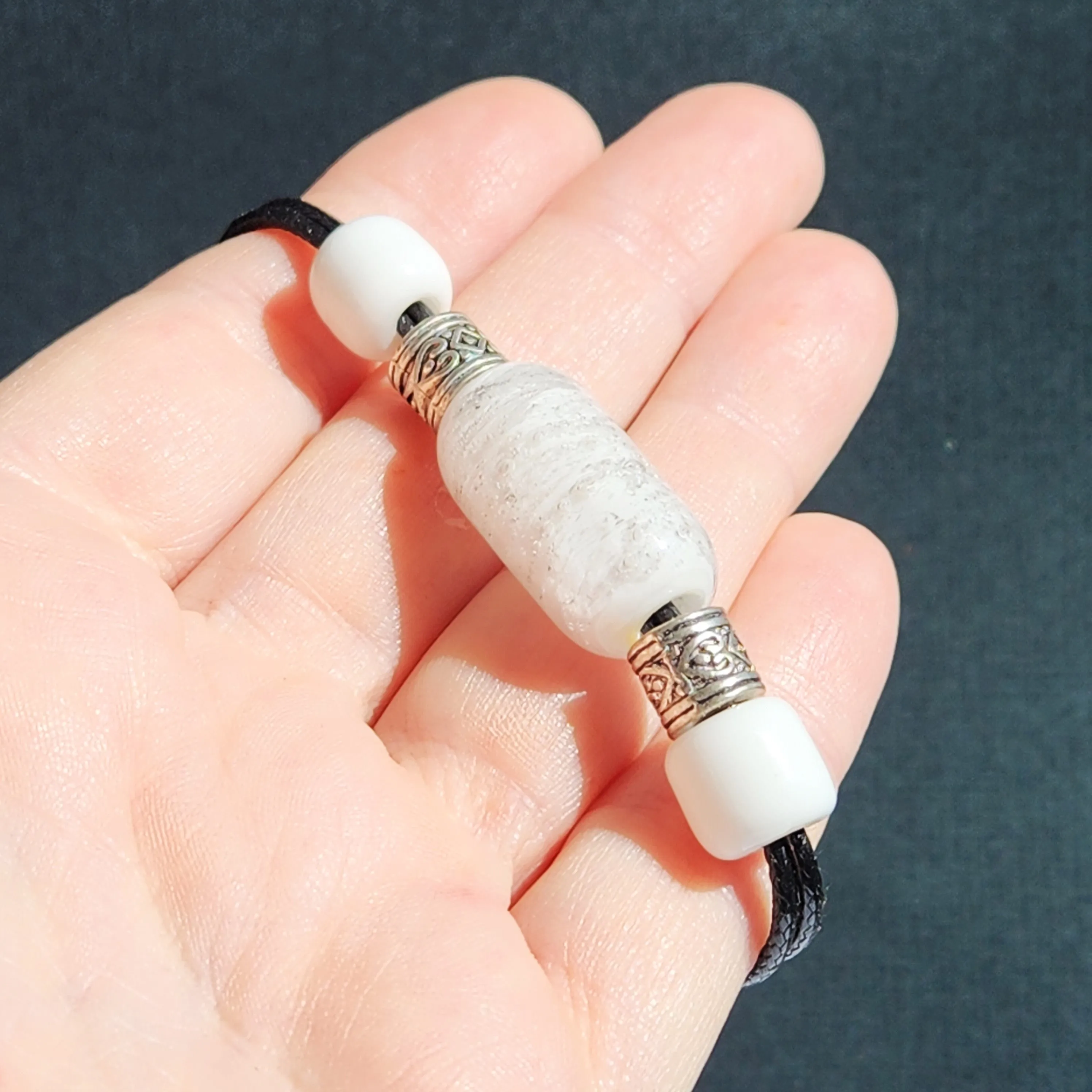 Handmade Cremation Jewelry - Memorial Pendant & Bracelet Set
