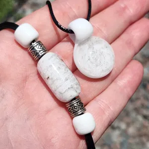 Handmade Cremation Jewelry - Memorial Pendant & Bracelet Set
