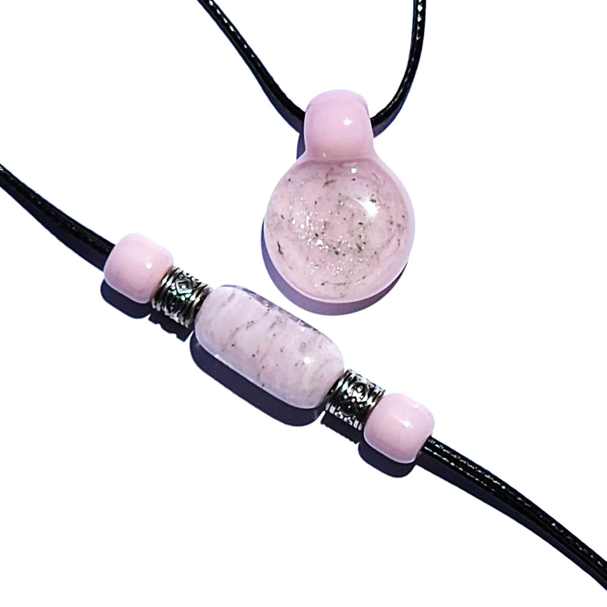 Handmade Memorial Jewelry - Cremation Pendant & Bracelet Set