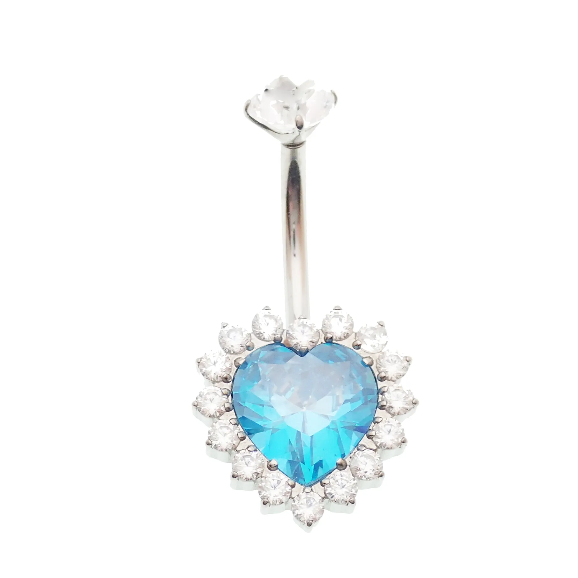 Heart Titanium Belly Rings 10mm